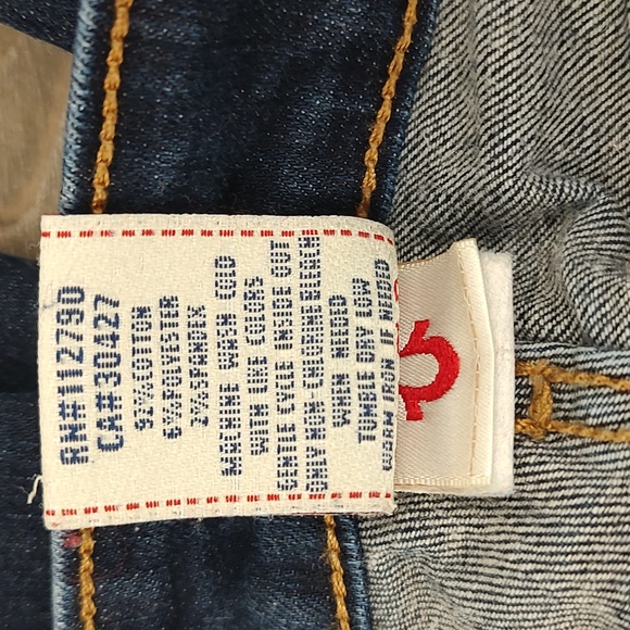 Like New True Religion HALLE Skinny Jeans Dark Wash Size 28 With Stretch - Picture 11 of 12